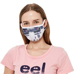 Robot R2d2 R2 D2 Pattern Crease Cloth Face Mask (adult) by Jancukart