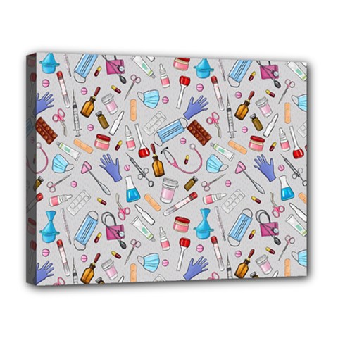 Medical Devices Canvas 14  X 11  (stretched) by SychEva
