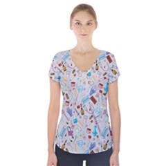 Medical Devices Short Sleeve Front Detail Top by SychEva