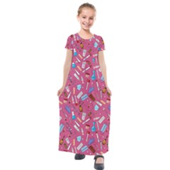 Medical Devices Kids  Short Sleeve Maxi Dress by SychEva