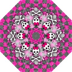 Princess Skull Heart Golf Umbrellas by GothicPunkNZ