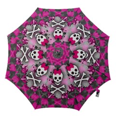 Princess Skull Heart Hook Handle Umbrellas (small) by GothicPunkNZ