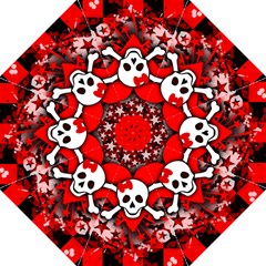 Skull Romance Folding Umbrellas by GothicPunkNZ