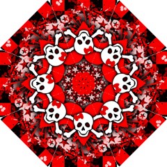 Skull Romance Hook Handle Umbrellas (small) by GothicPunkNZ