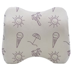 Doodles - Beach Time! Velour Head Support Cushion by ConteMonfrey