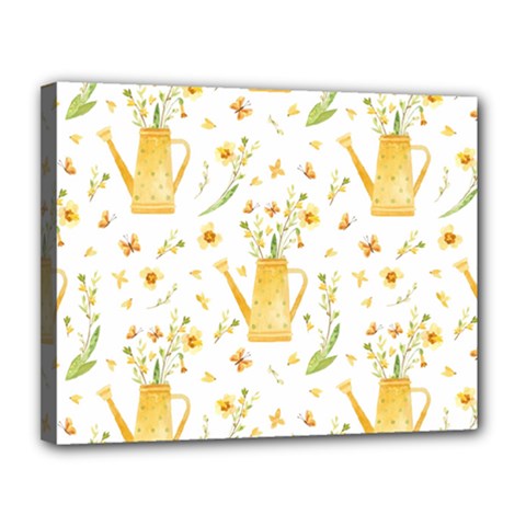 Easter Garden   Canvas 14  X 11  (stretched) by ConteMonfrey