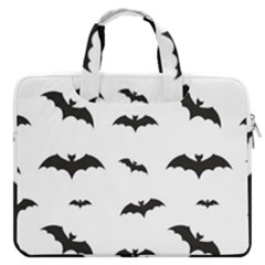 Bat Pattern Macbook Pro 16  Double Pocket Laptop Bag  by Valentinaart