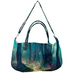 Magical Forest Forest Painting Fantasy Removal Strap Handbag by danenraven