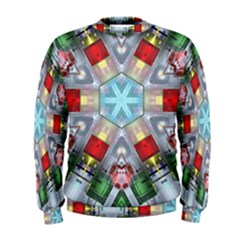 Geometric Symmetrical Symmetry Data Futuristic Men s Sweatshirt by Ravend