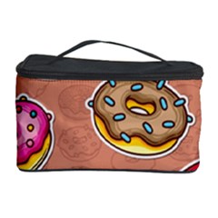 Doughnut Doodle Colorful Seamless Pattern Cosmetic Storage by Pakemis
