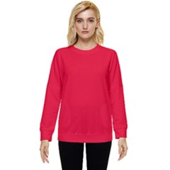 Color Spanish Red Hidden Pocket Sweatshirt by Kultjers