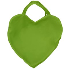 Color Yellow Green Giant Heart Shaped Tote by Kultjers