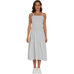 Color Platinum Sleeveless Shoulder Straps Boho Dress by Kultjers