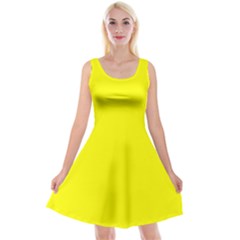 Color Yellow Reversible Velvet Sleeveless Dress by Kultjers