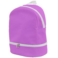 Color Violet Zip Bottom Backpack by Kultjers