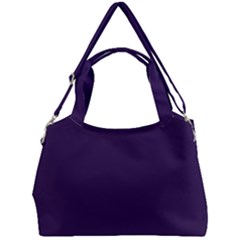 Color Russian Violet Double Compartment Shoulder Bag by Kultjers