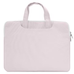 Color Lavender Blush Macbook Pro 16  Double Pocket Laptop Bag  by Kultjers