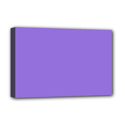 Color Medium Purple Deluxe Canvas 18  X 12  (stretched) by Kultjers