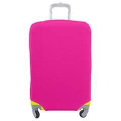 Color Deep Pink Luggage Cover (medium) by Kultjers