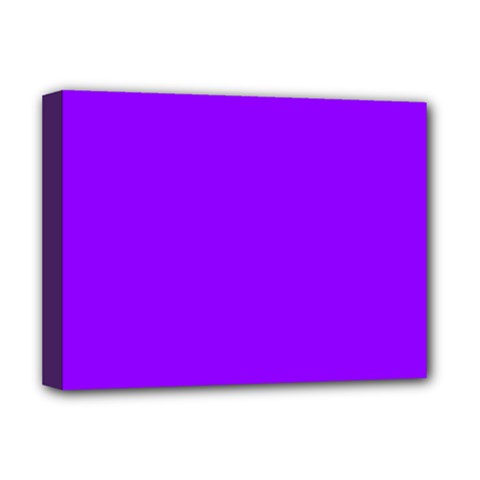 Color Electric Violet Deluxe Canvas 16  X 12  (stretched)  by Kultjers