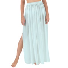 Color Light Cyan Maxi Chiffon Tie-up Sarong by Kultjers