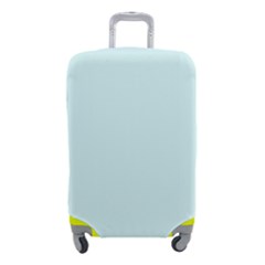 Color Light Cyan Luggage Cover (small) by Kultjers