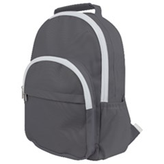 Color Dim Grey Rounded Multi Pocket Backpack by Kultjers