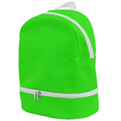 Color Neon Green Zip Bottom Backpack by Kultjers