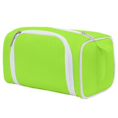 Color Green Yellow Toiletries Pouch by Kultjers