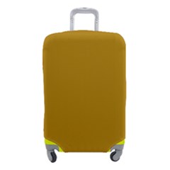 Color Dark Goldenrod Luggage Cover (small) by Kultjers