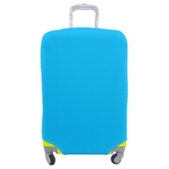 Color Deep Sky Blue Luggage Cover (medium) by Kultjers