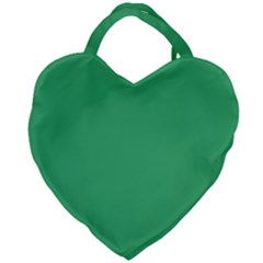 Color Medium Sea Green Giant Heart Shaped Tote by Kultjers