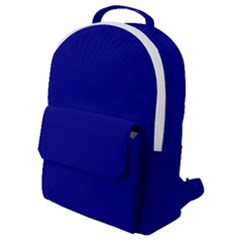 Color Dark Blue Flap Pocket Backpack (small) by Kultjers