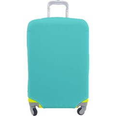 Color Medium Turquoise Luggage Cover (large) by Kultjers