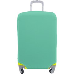 Color Medium Aquamarine Luggage Cover (large) by Kultjers