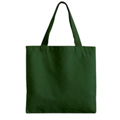 Color Artichoke Green Zipper Grocery Tote Bag by Kultjers