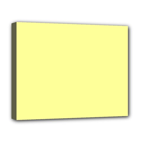 Color Canary Yellow Deluxe Canvas 20  X 16  (stretched) by Kultjers