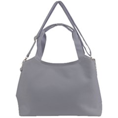 Color Dark Grey Double Compartment Shoulder Bag by Kultjers