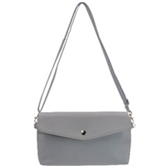 Color Dark Grey Removable Strap Clutch Bag by Kultjers