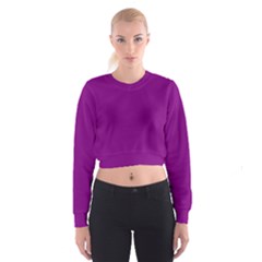 Color Purple Cropped Sweatshirt by Kultjers