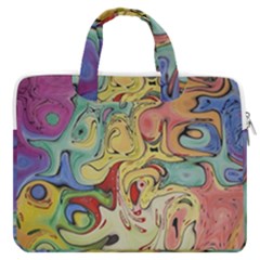 Abstract Art Macbook Pro 16  Double Pocket Laptop Bag  by gasi