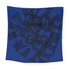 Blue 3 Zendoodle Square Tapestry (large) by Mazipoodles