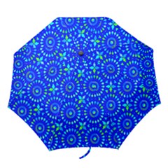 Kaleidoscope Royal Blue Folding Umbrellas by Mazipoodles