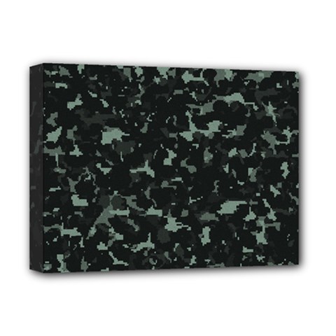 Pattern Texture Army Military Background Deluxe Canvas 16  X 12  (stretched)  by Uceng