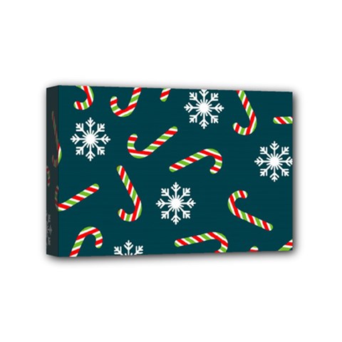 Christmas Seamless Pattern With Candies Snowflakes Mini Canvas 6  X 4  (stretched) by Uceng