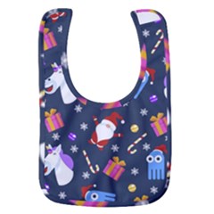 Colorful Funny Christmas Pattern Baby Bib by Uceng