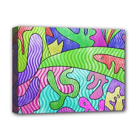 Colorful Stylish Design Deluxe Canvas 16  X 12  (stretched)  by gasi