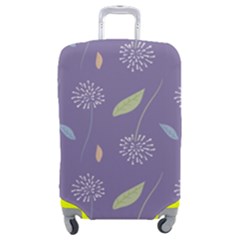Seamless Pattern Floral Background Violet Background Luggage Cover (medium) by artworkshop
