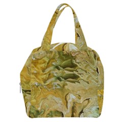 Kaleido Art Gold Boxy Hand Bag by kaleidomarblingart