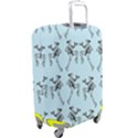 Jogging Lady On Blue Luggage Cover (Large) View2